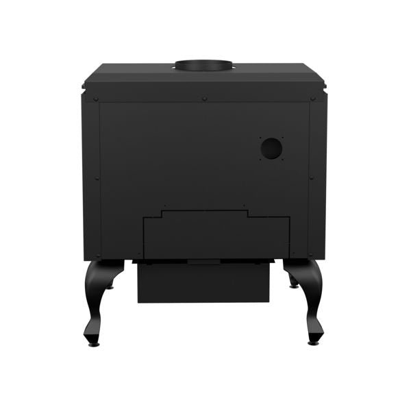 Drolet Escape 1800 Wood Burning Stove On Legs With Brushed Nickel Door DB03112 - Image 4